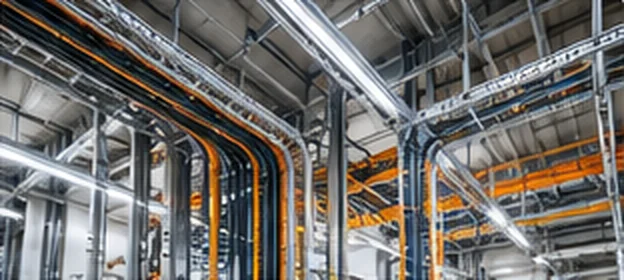 Canalizaciones eléctricas en nave industrial